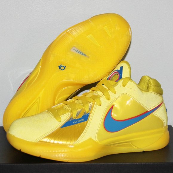 Nike Zoom KD 3 Christmas 2023 Basketball Mens 7 Womens 8.5 Yellow - Picture 1 of 6